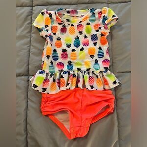 9m cat & Jack two piece pineapple swim set